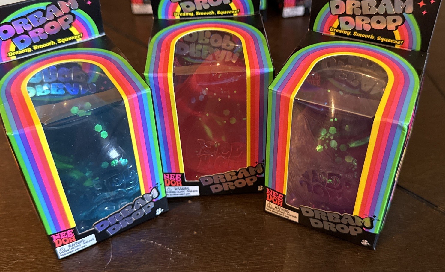 NeeDoh: Dream Drop – Lot Of 3 Colors Are Pink,blue & purple