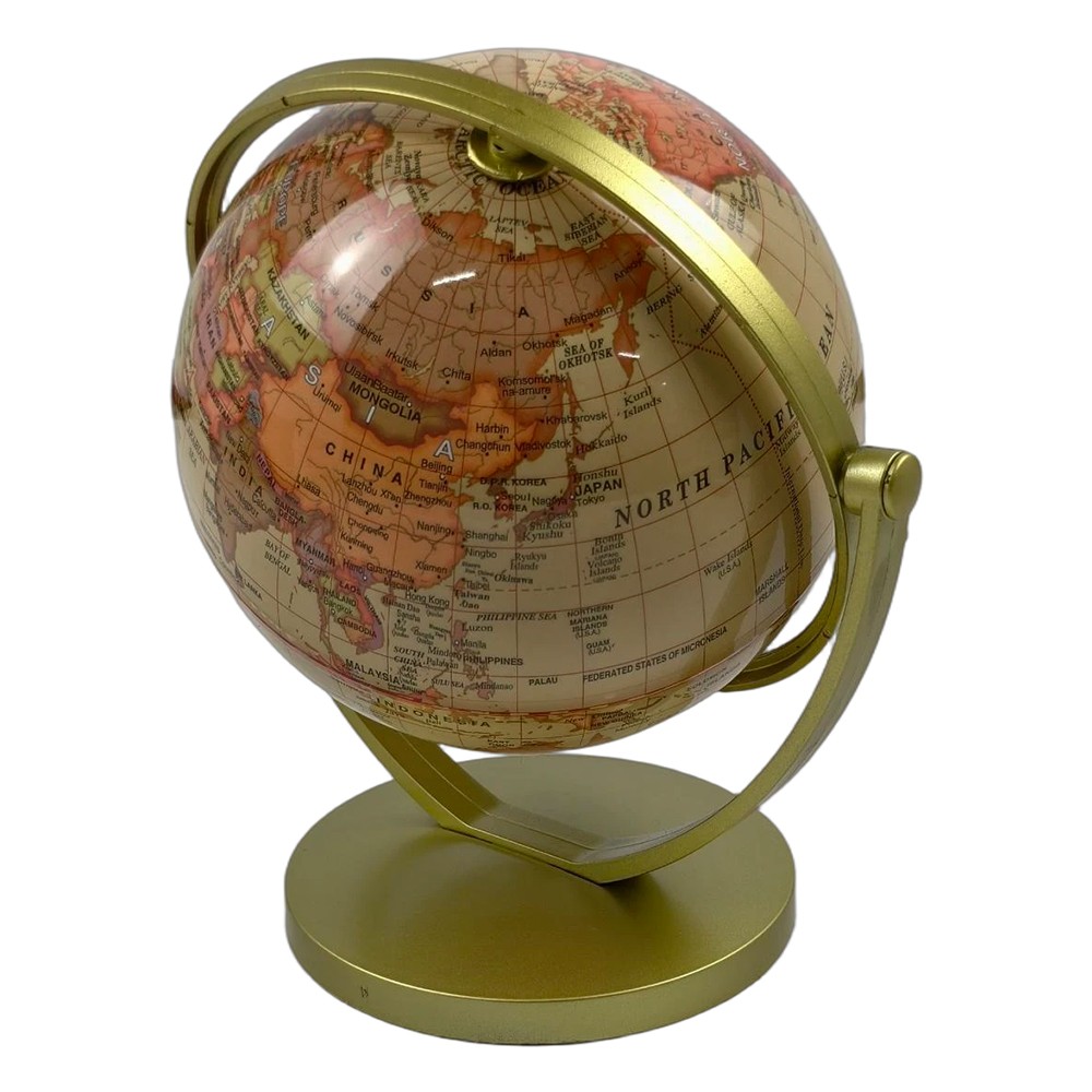 720° Rotation Earth Globe World Map Geography Education Teaching Kid Room Decor