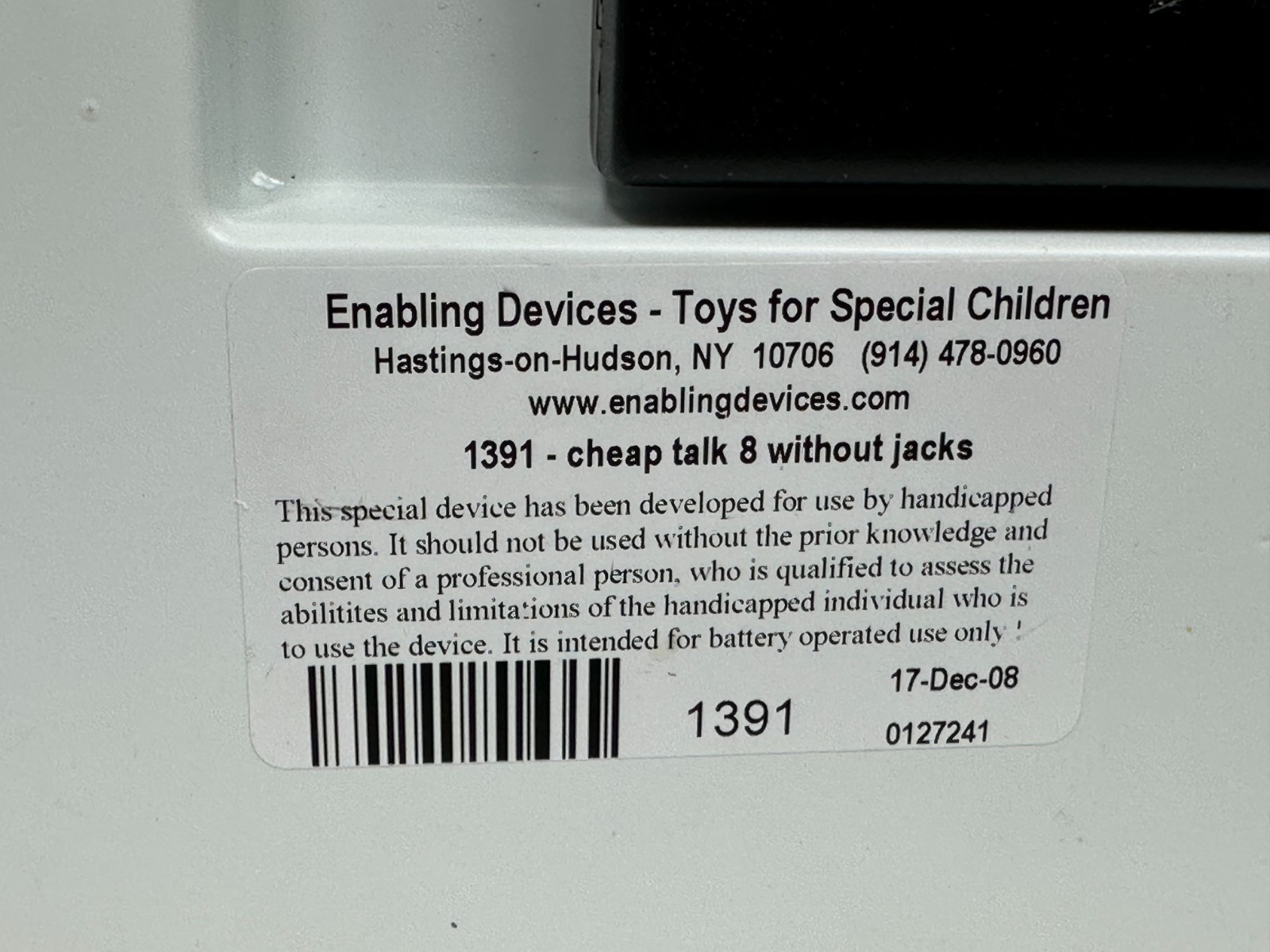 Enabling Devices 1391 Cheap Talk 8 2391A 6 Level Communicator Level Untested