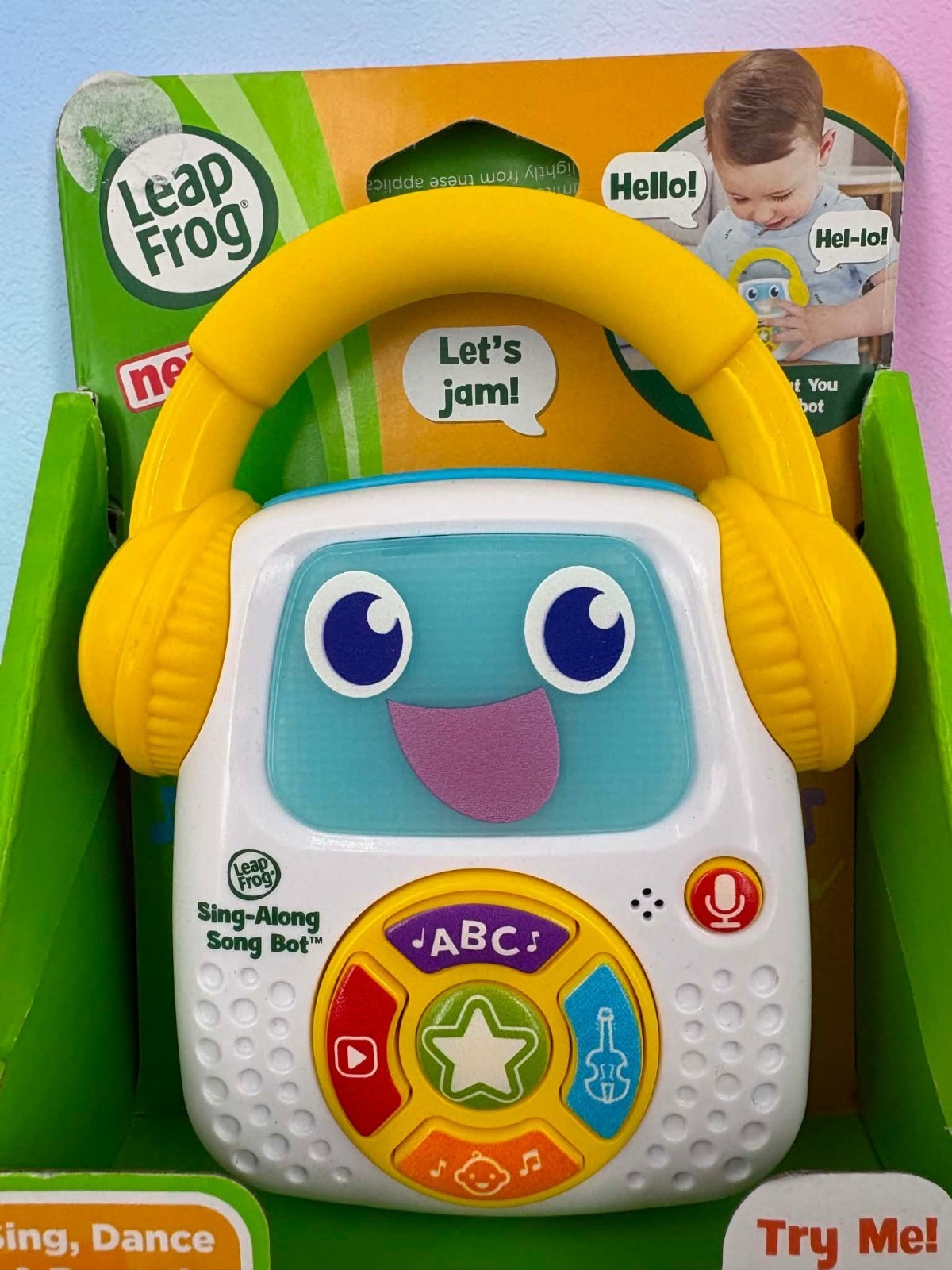 LeapFrog Sing-Along Song Bot Interactive ABC Musical Toy New Tested w/ Box
