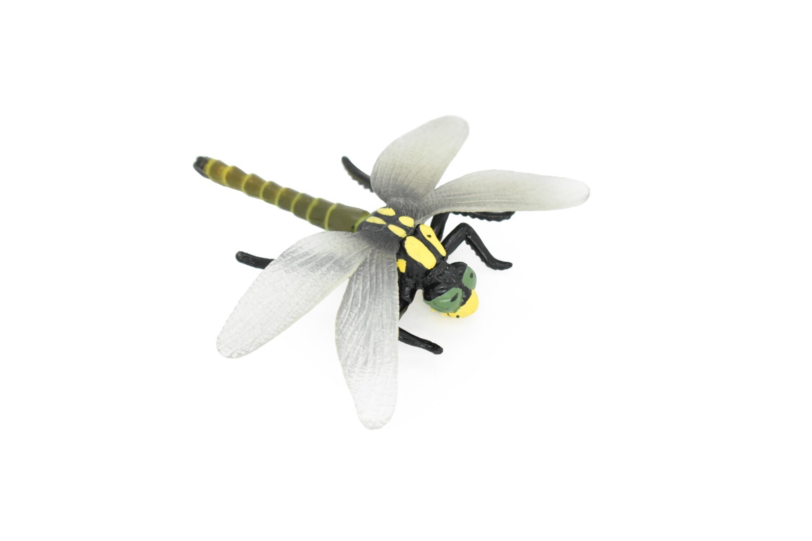 Dragonfly, Insect, Figure, Realistic Rubber Model, Hand Painted Toy 4 Inches