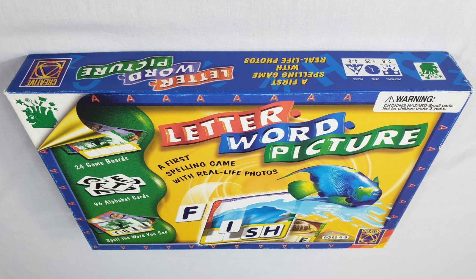 Vintage Spelling Game Letter Word Picture Ages 4-8 Colorful Creative Pre-owned