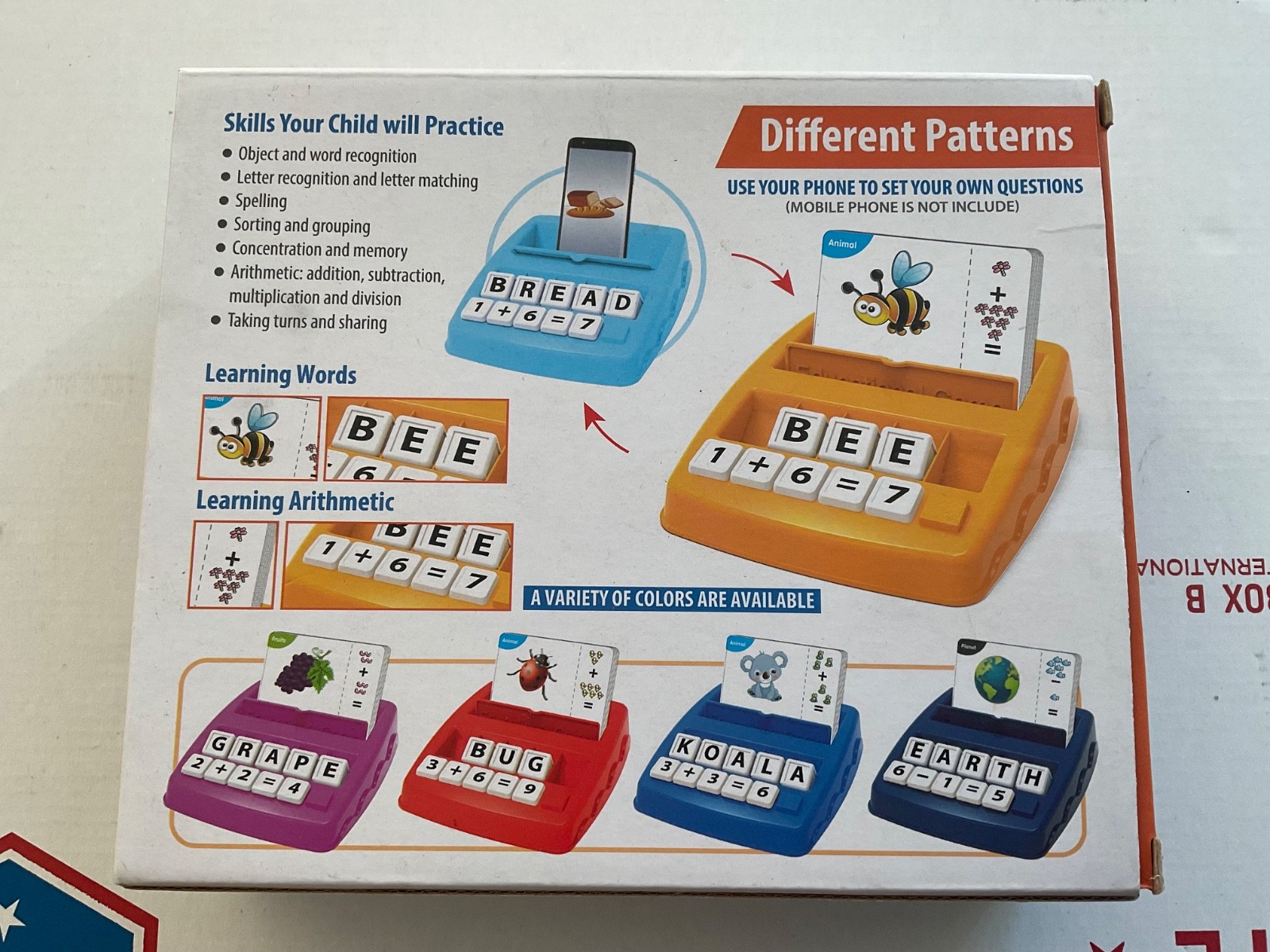 2 In 1 Letter Educational Game / Spelling Word Game Ages 3 & Up
