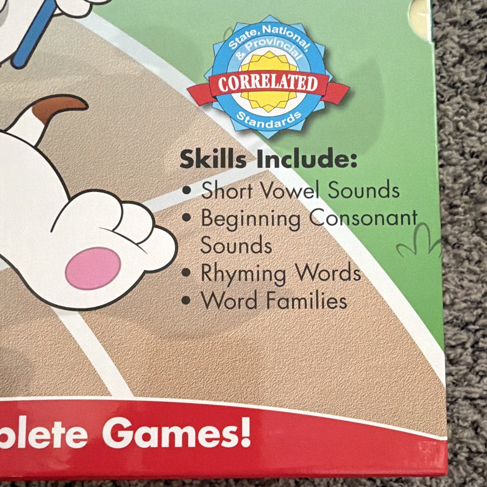 Carson-Dellosa CenterSOLUTIONS Grade K Language Arts Learning Games