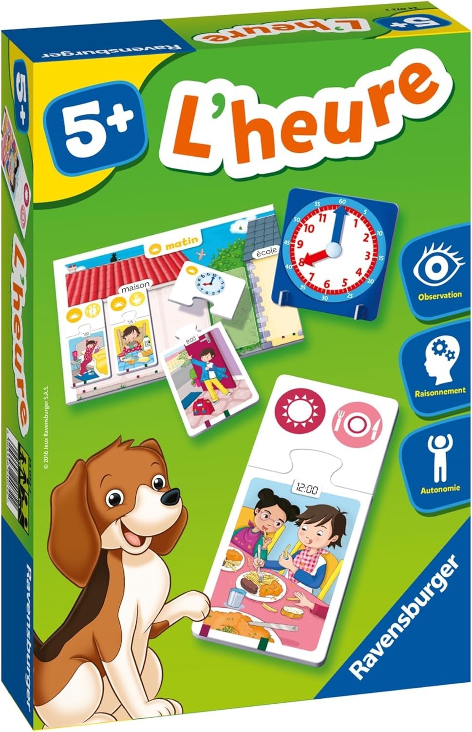 Ravensburger – Educational game – Time / L’heure – Learning game in french