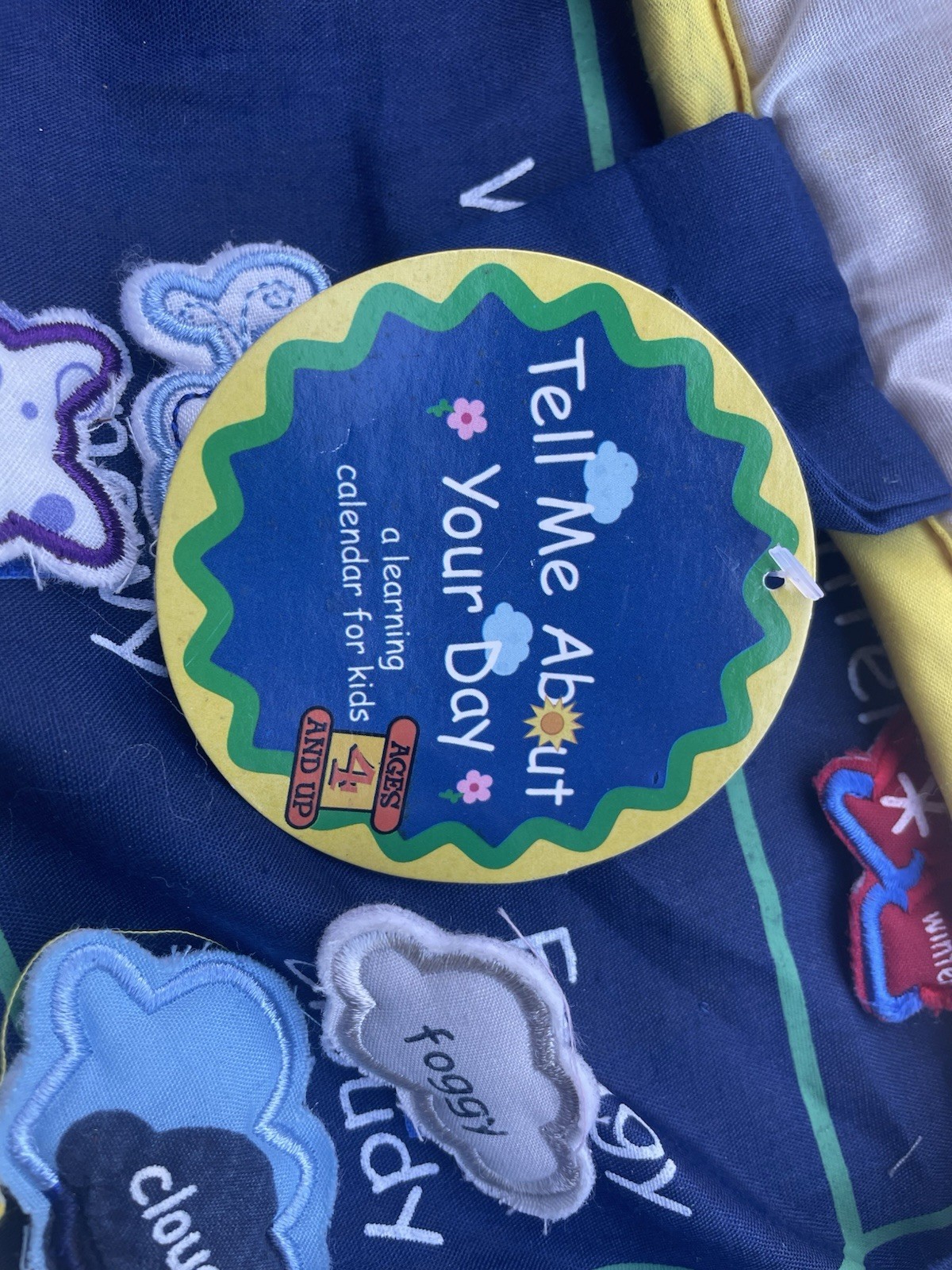 Cloth Pocket Calendar For Kids : Days ~ Months ~ Years ~ Seasons Learning Guide