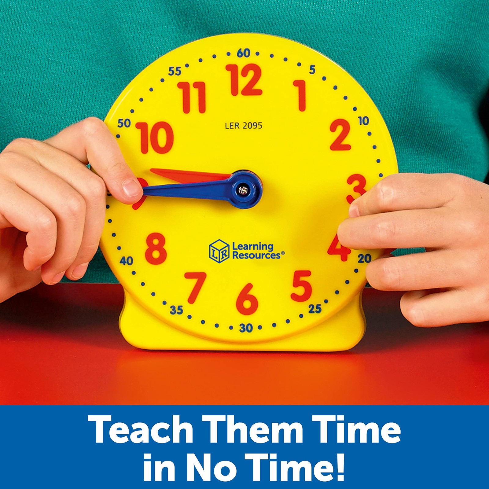 Learning Resources Big Time Student Clock, Teaching & Demonstration Clock, 12