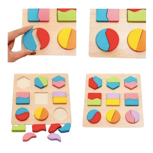 Wooden Shape Sorting Blocks – Early Learning Educational Toy