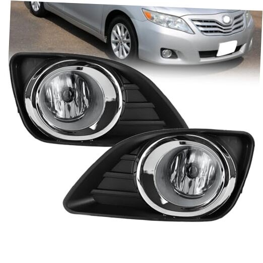 Fog Lights Compatible With 2010 2011 Camry Front Bumper 10-11 Camry Halogen