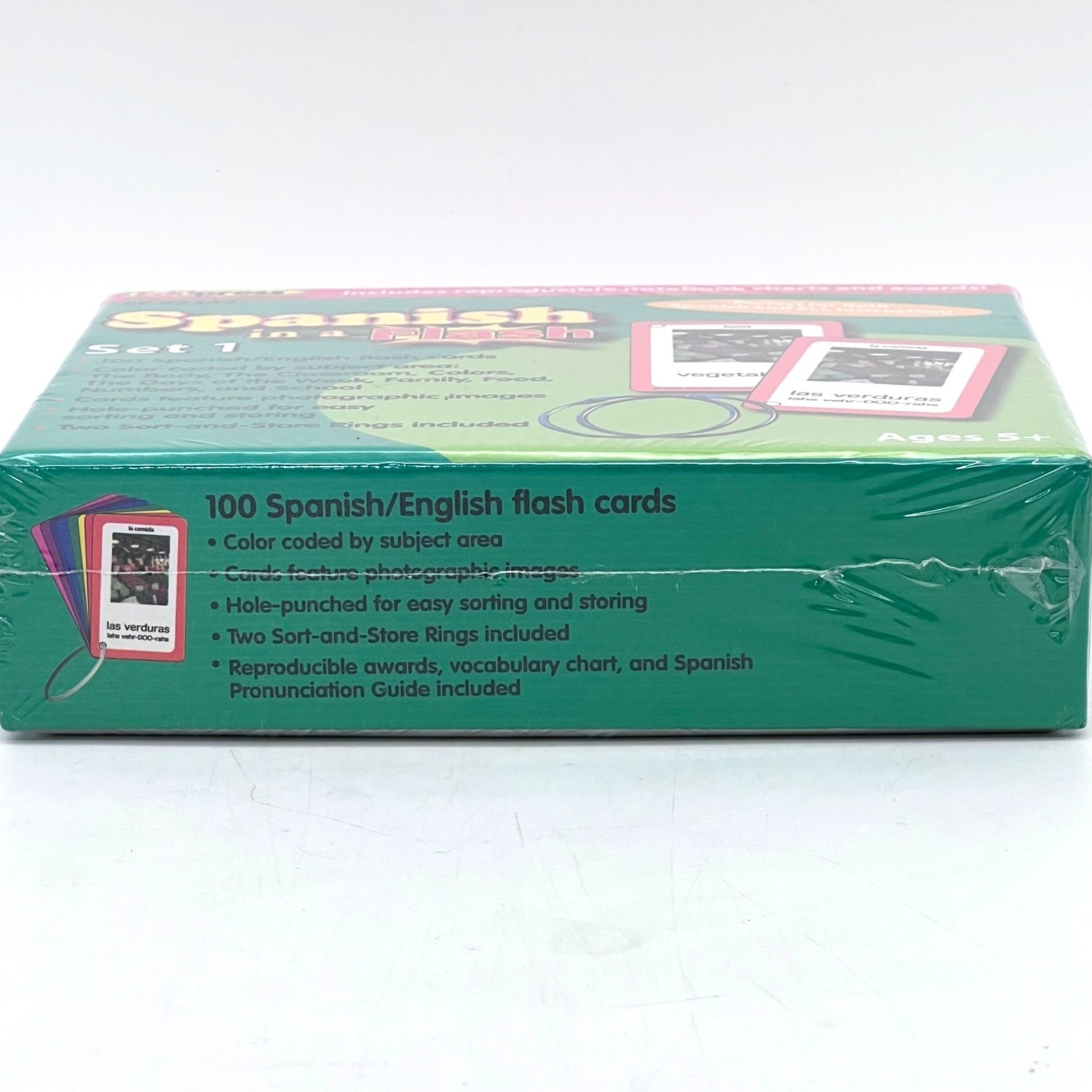 Spanish In A Flash Set 1 with 100 Flashcards Ages 5+ Edupress For Teachers NEW