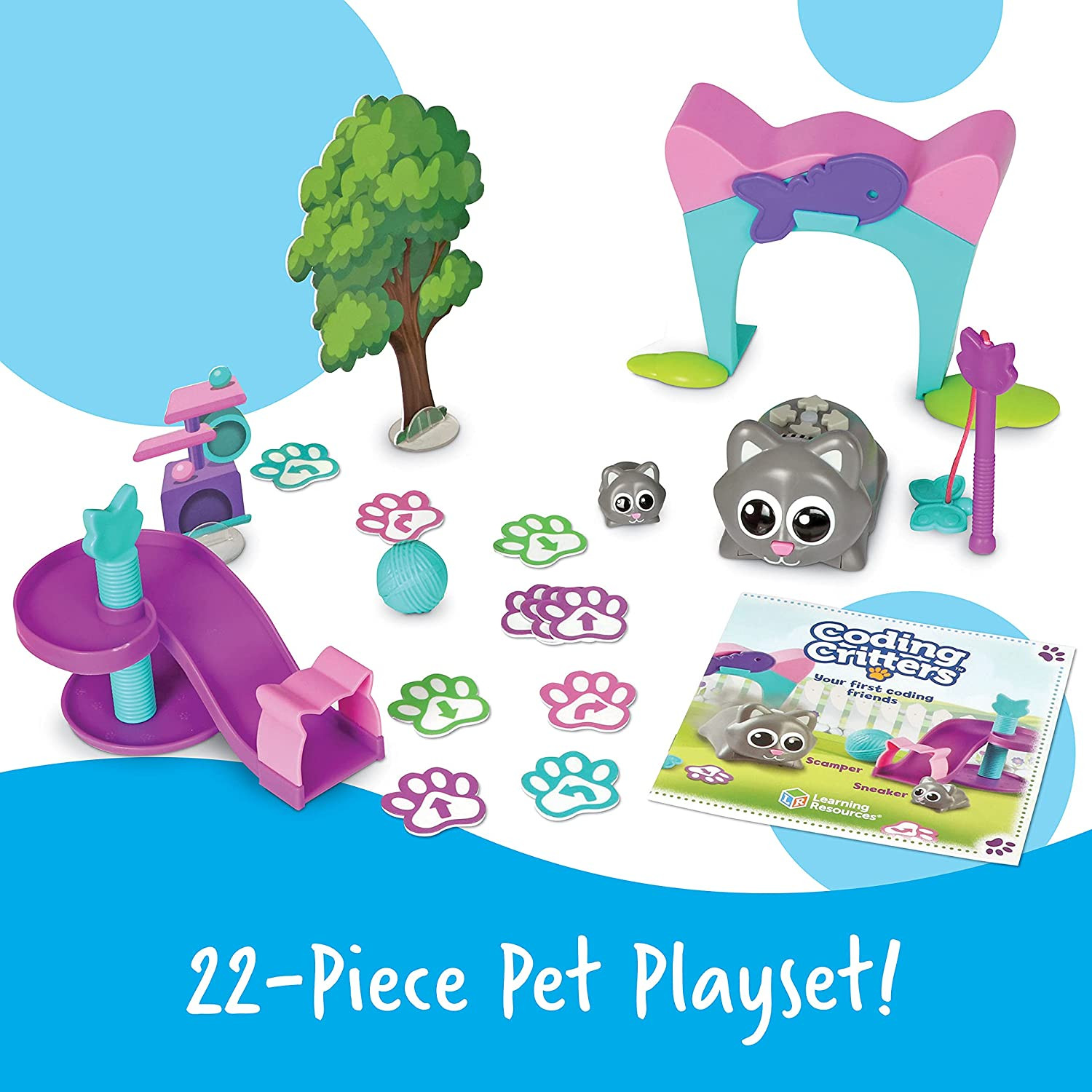 Coding Critters Scamper & Sneaker, Screen Free Toys Coding for Kids, Electronic