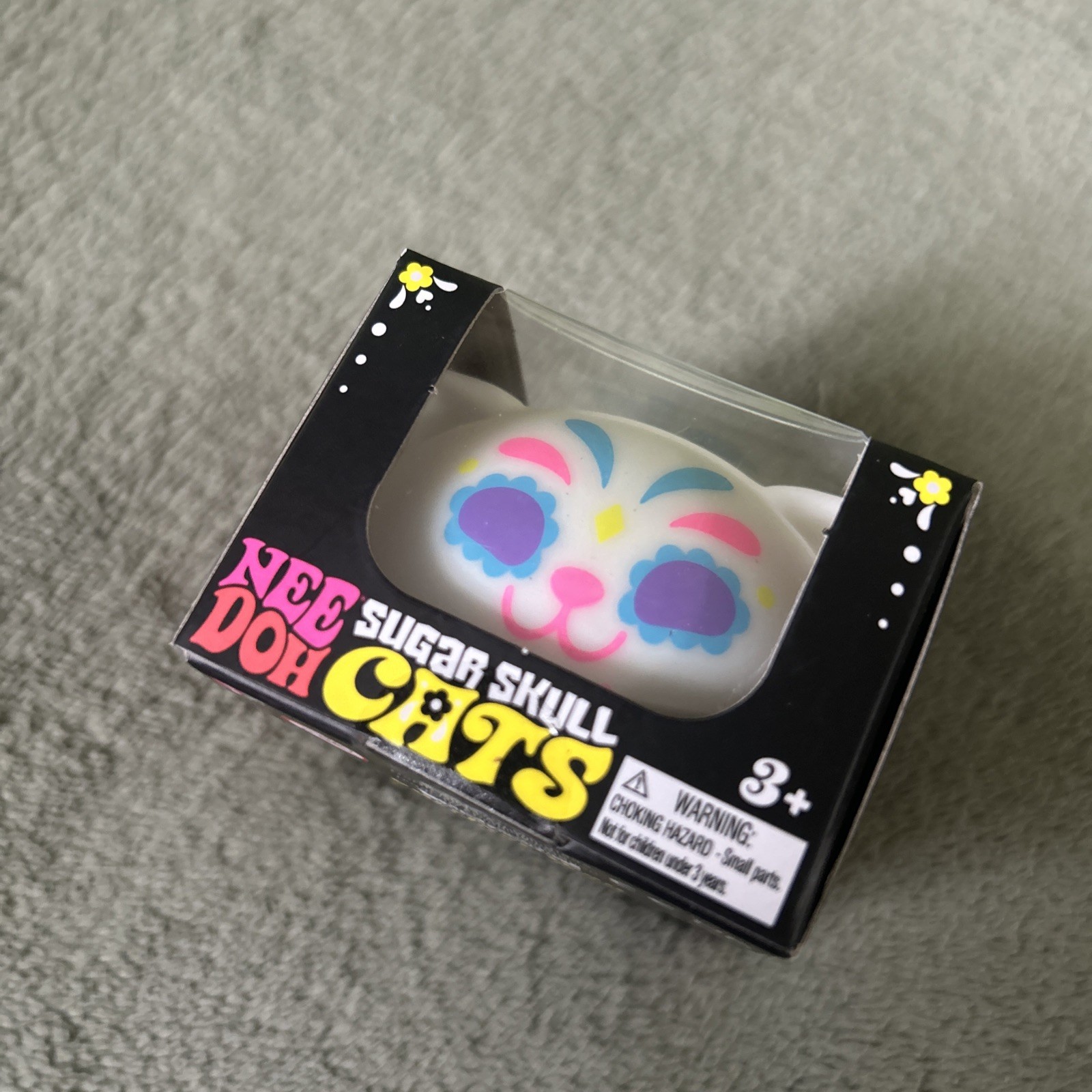 RARE Limited Edition Skull Cat NeeDoh! ⭐️SOLD OUT IN STORES!⭐️ squishy