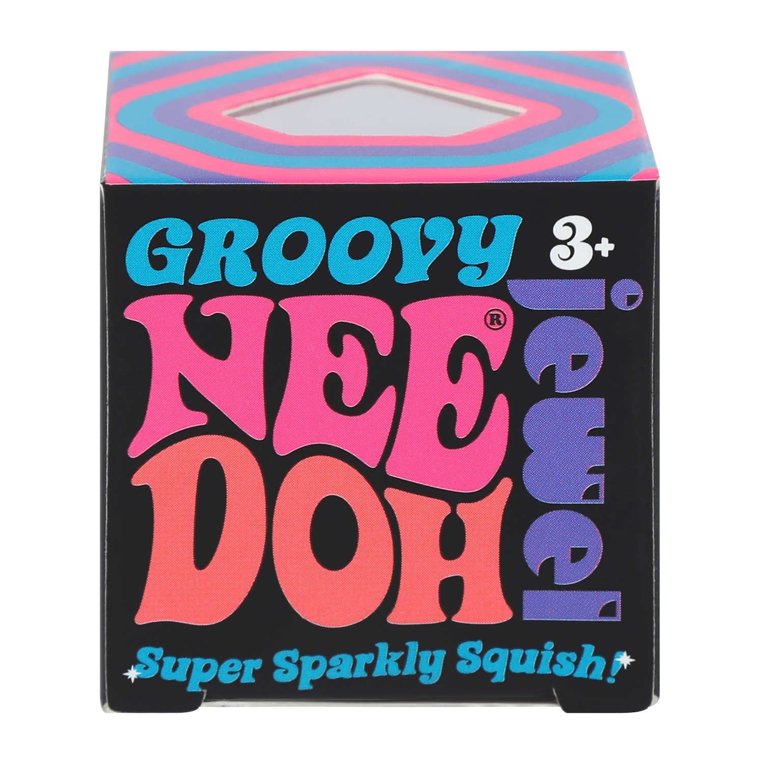 Schylling NeeDoh Groovy Jewel Super Sparkly Squish Sensory Novelty Fidget Toy