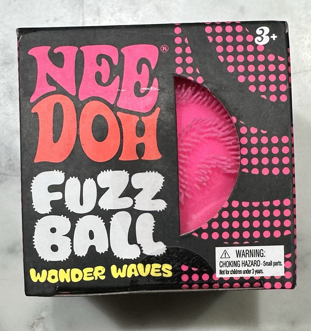 Needoh FUZZ BALL Wonder Waves Nee Doh Squish Stress Ball NEE-DOH Fuzzball