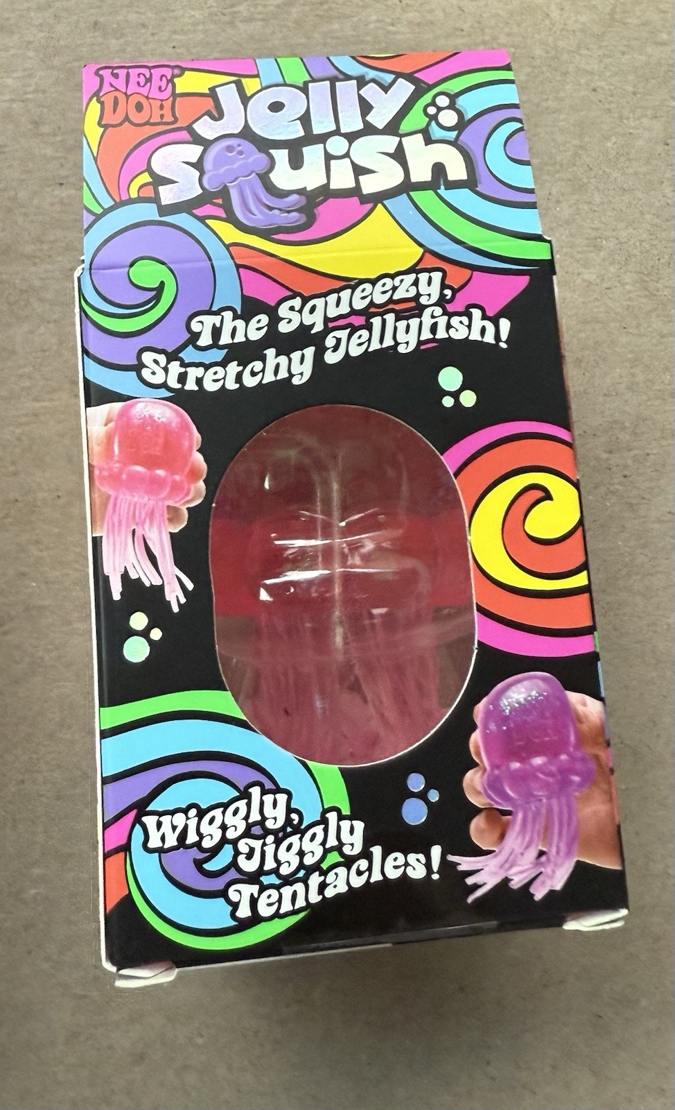NeeDoh Jellyfish Super Solid Squish Glitter Pink