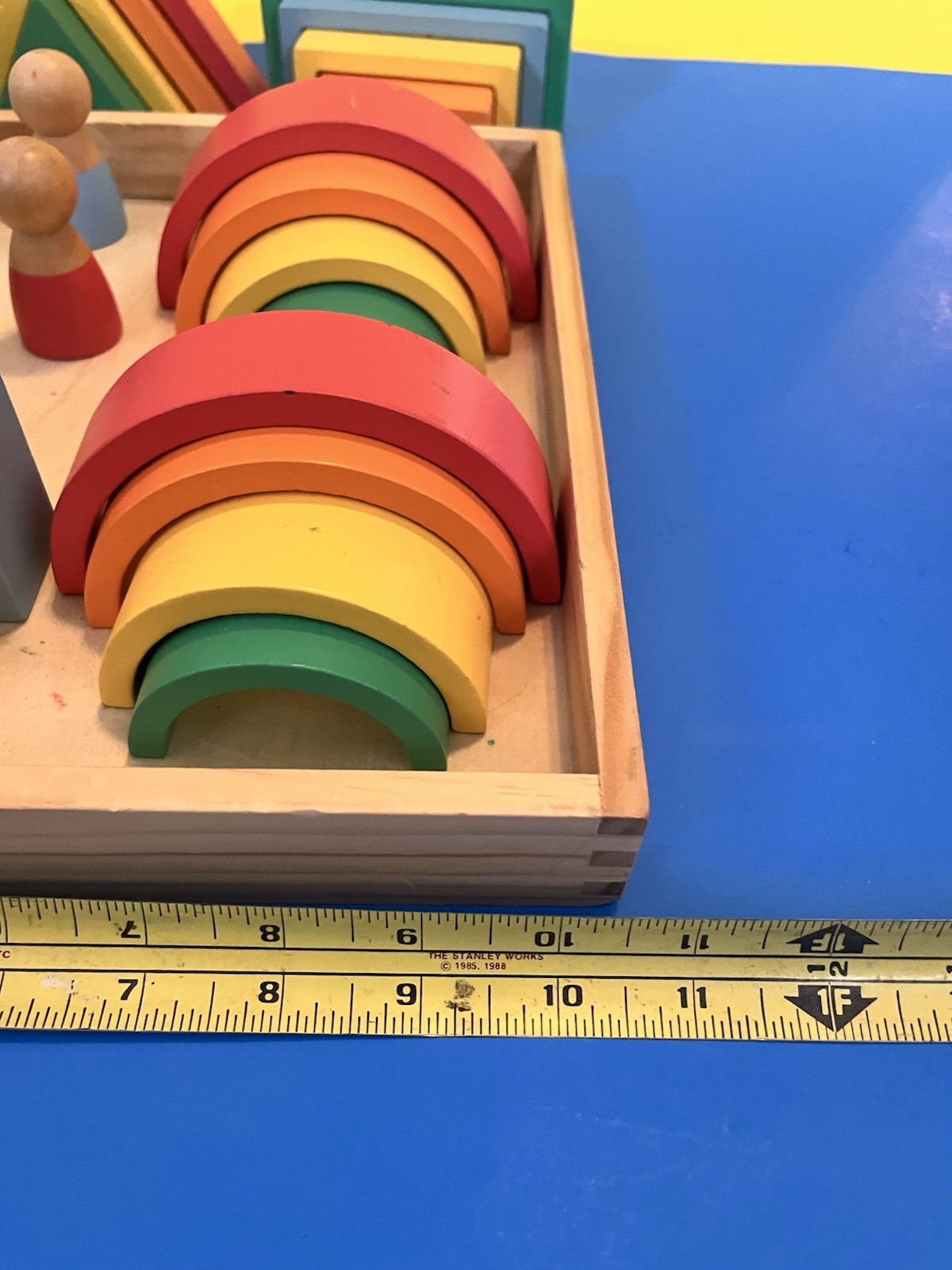 Montessori Rainbow Building Blocks And Little People