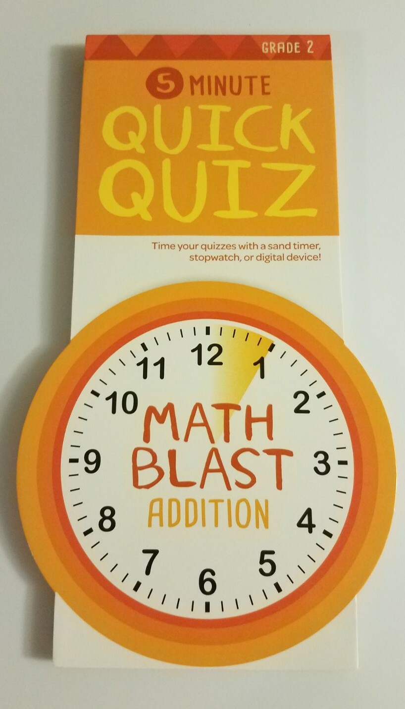 NEW Bendon 5 Minute Quick Quiz Math Blast Addition Activity Book Grade 2