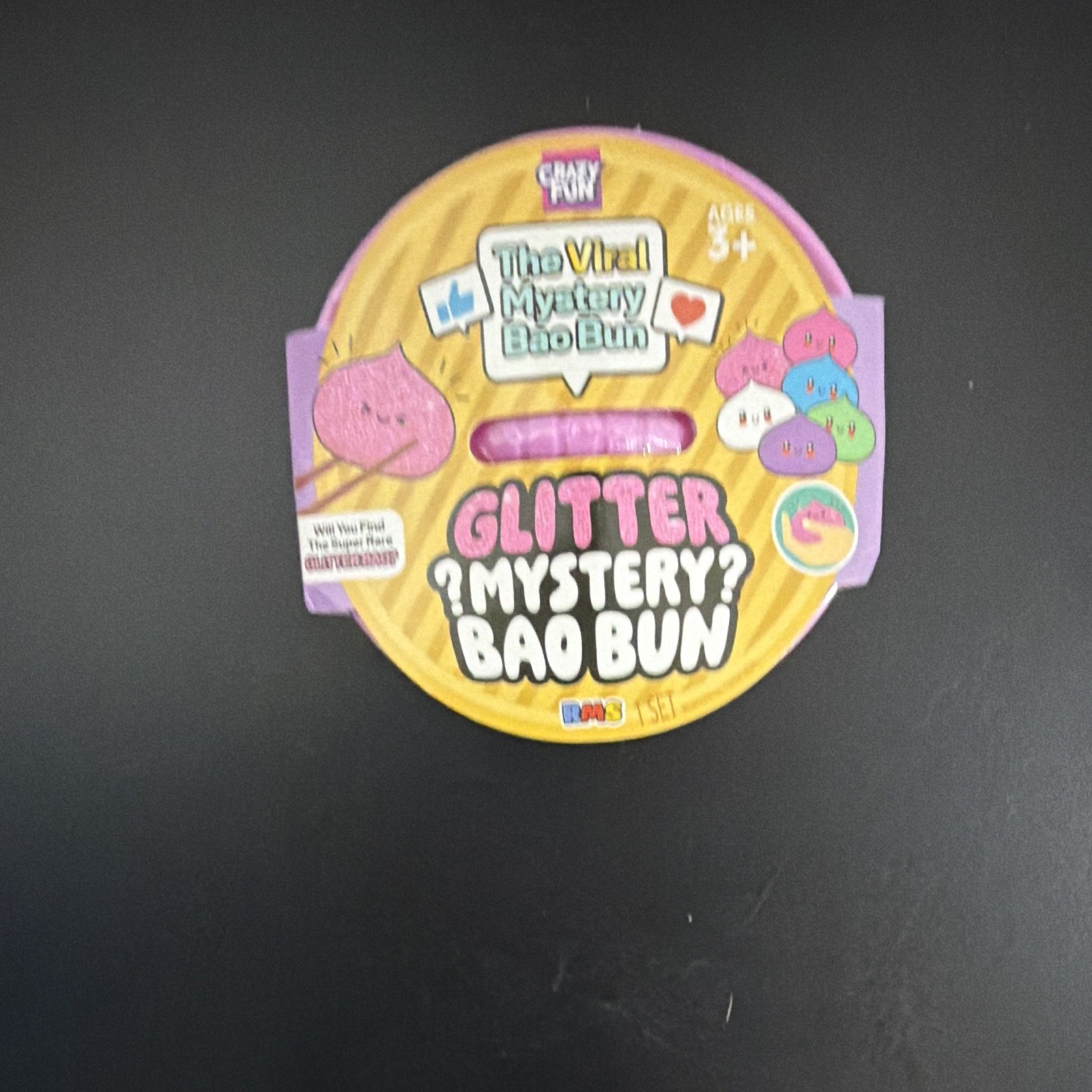 Crazy Fun Bao Bun Tactile Sensory Toy Glitter Mystery Bao Bun Ages 3-5