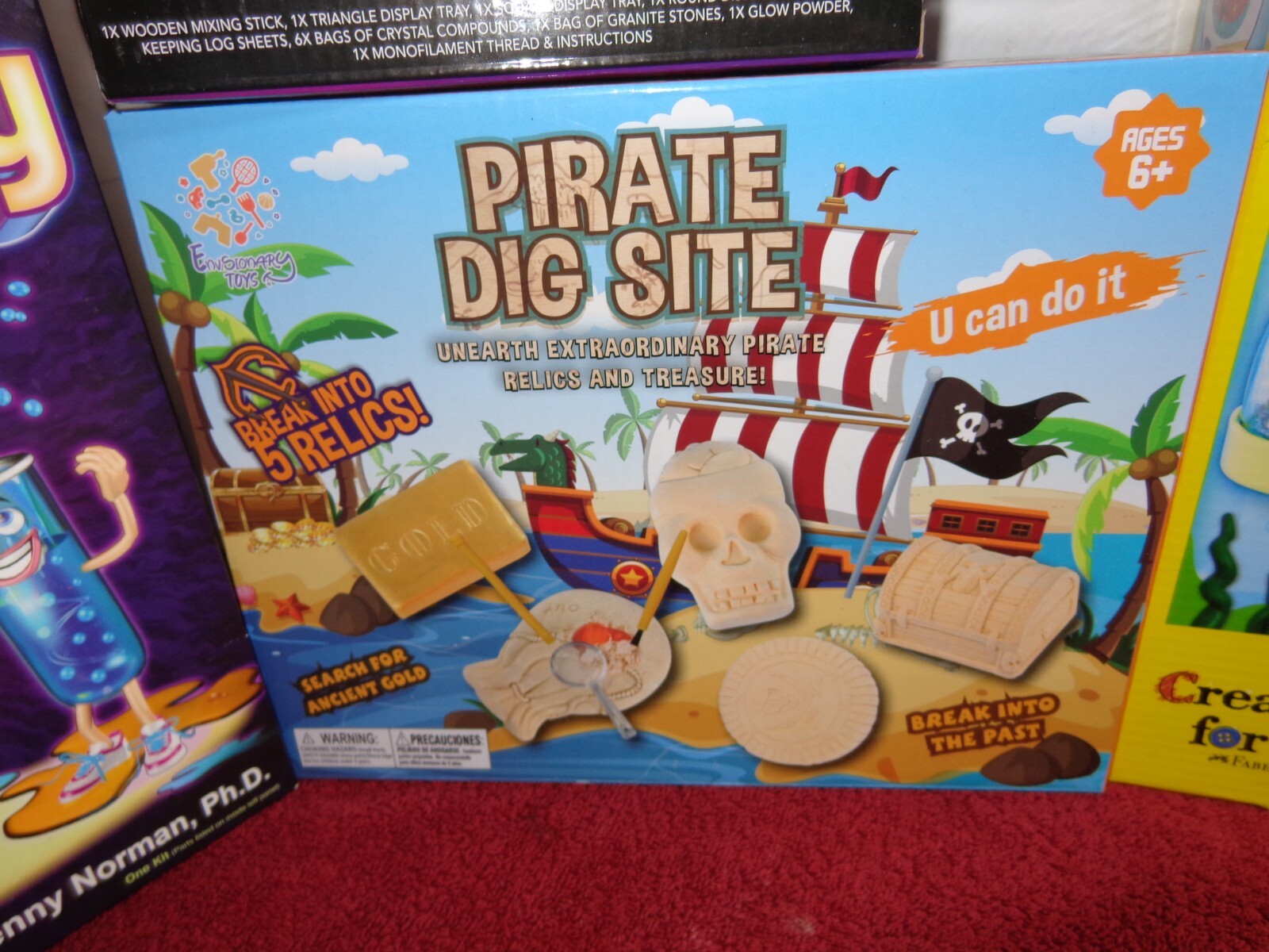 5 PIECE UNUSED CHEMISTRY-SCIENCE-CREATIVITY PLAY SETS ALL NEVER USED NICE – L253