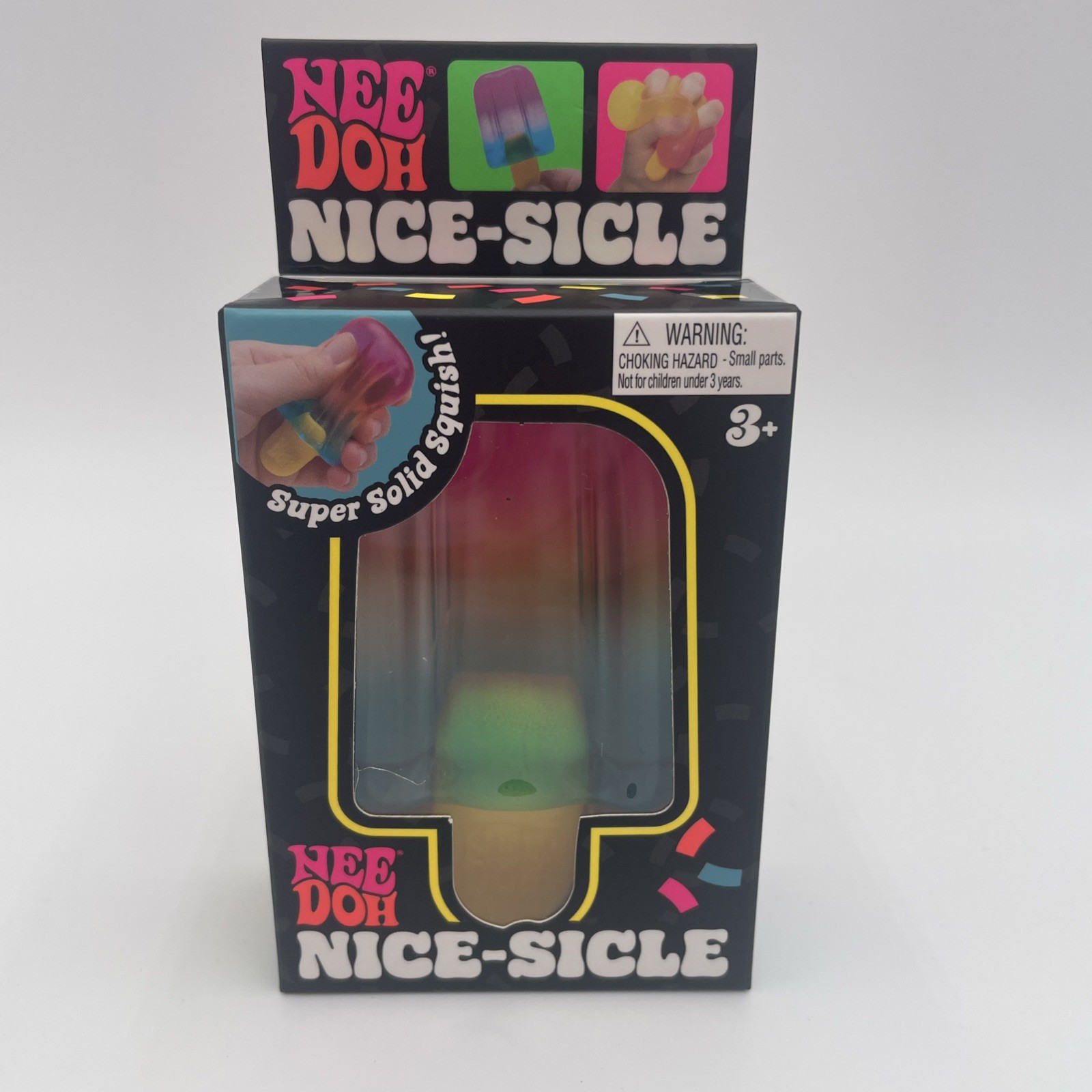 AUTHENTIC Nee Doh Nice-Sicle Popsicle Blue/Pink/Yellow Multicolor New US SELLER
