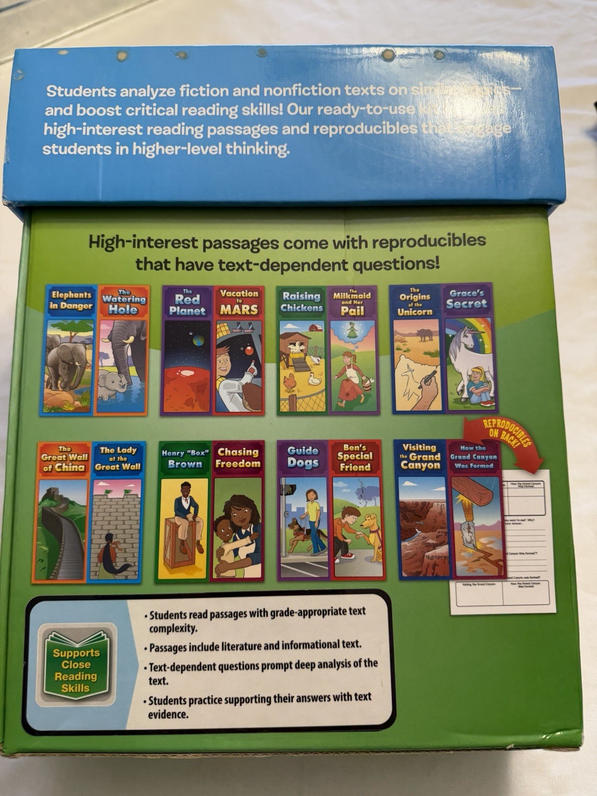 Lakeshore Grade 3 Fiction & Nonfiction Paired Passages Excellent Condition HH152