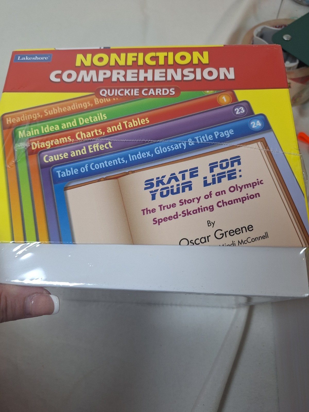 Lakeshore Nonfiction Comprehension Quickie Cards LL862