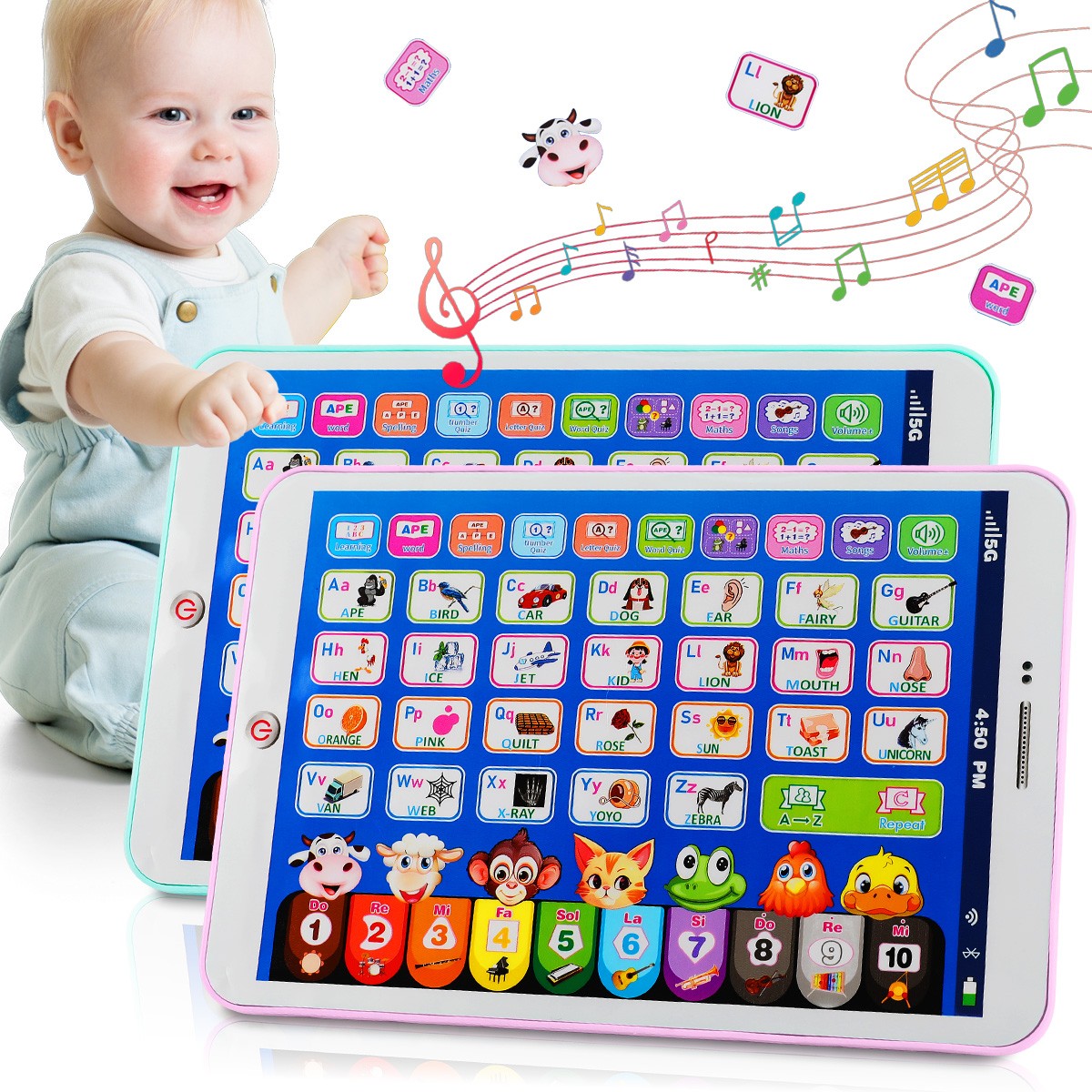 Juguete de tableta de aprendizaje educativo preescolar para niños pequeños