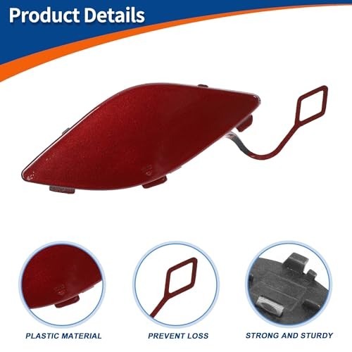 Front Right Passenger Side Car Bumper Tow Hook Cover Tow Cover Cap Hyacinth