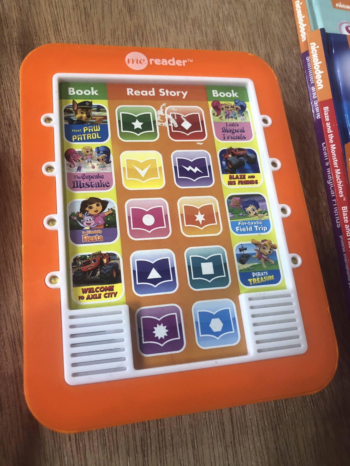 Nickelodeon Electronic Book Reader w/ 7 Books- Shimmer & Shine Blaze Paw Patrol