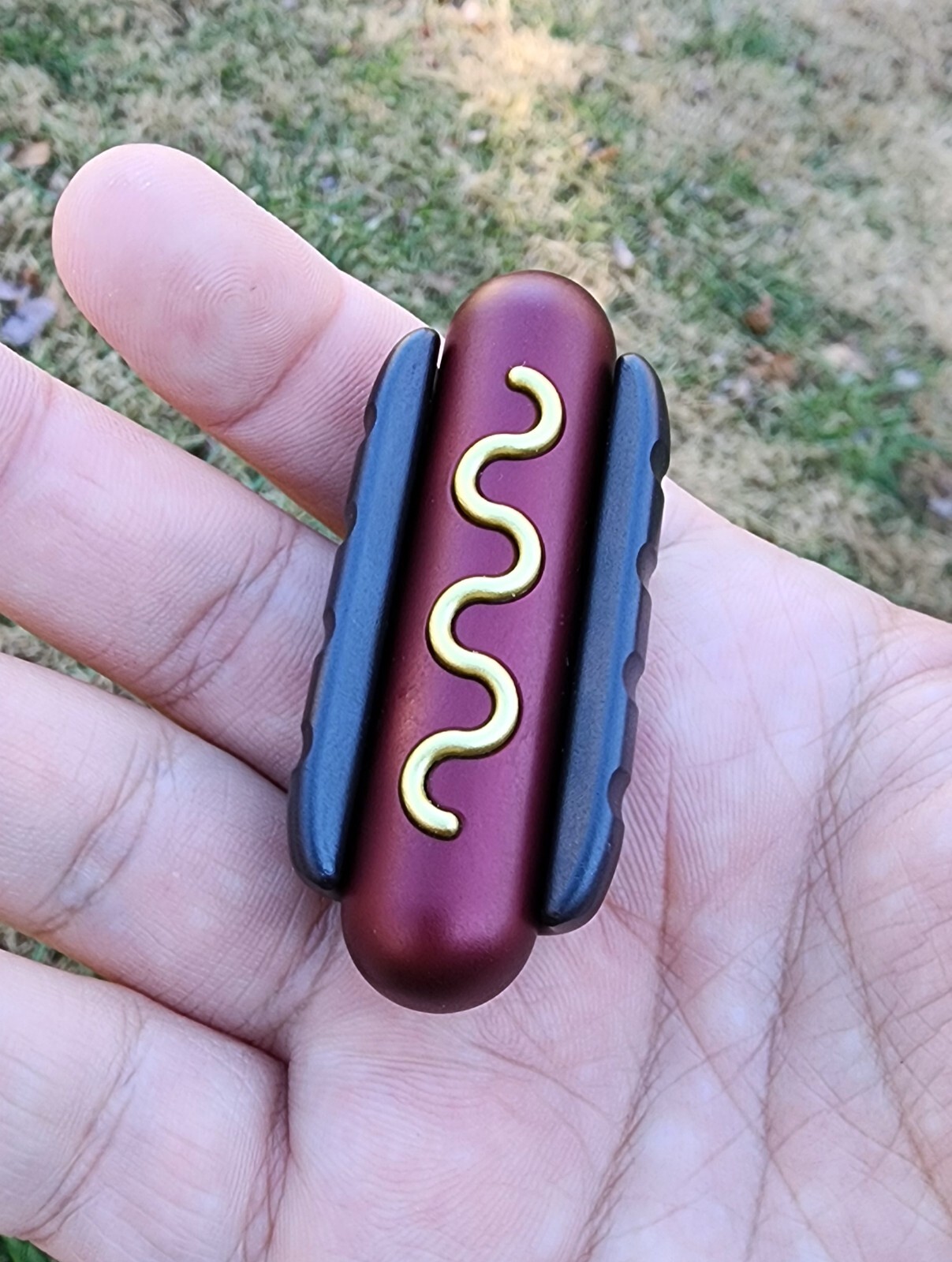 Magnetic Metallic Stress Relief EDC Fidget Hotdog Haptic Slider