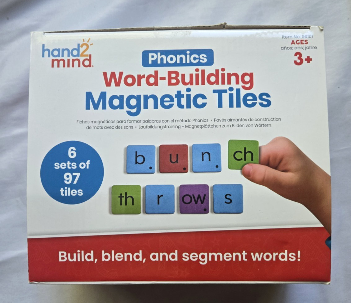 Hand2Mind Phonics Word Building Magnetic Tiles Complete Set