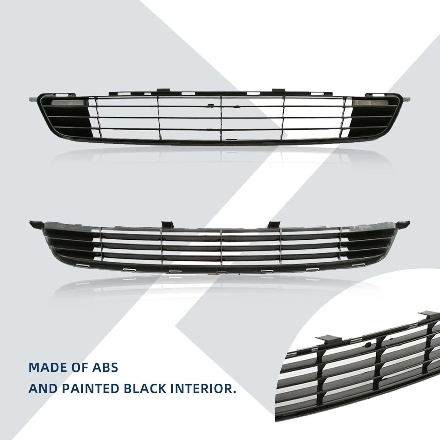 Front Bumper Mesh Air Intake Grille For 2009-2010 Toyota Corolla Black
