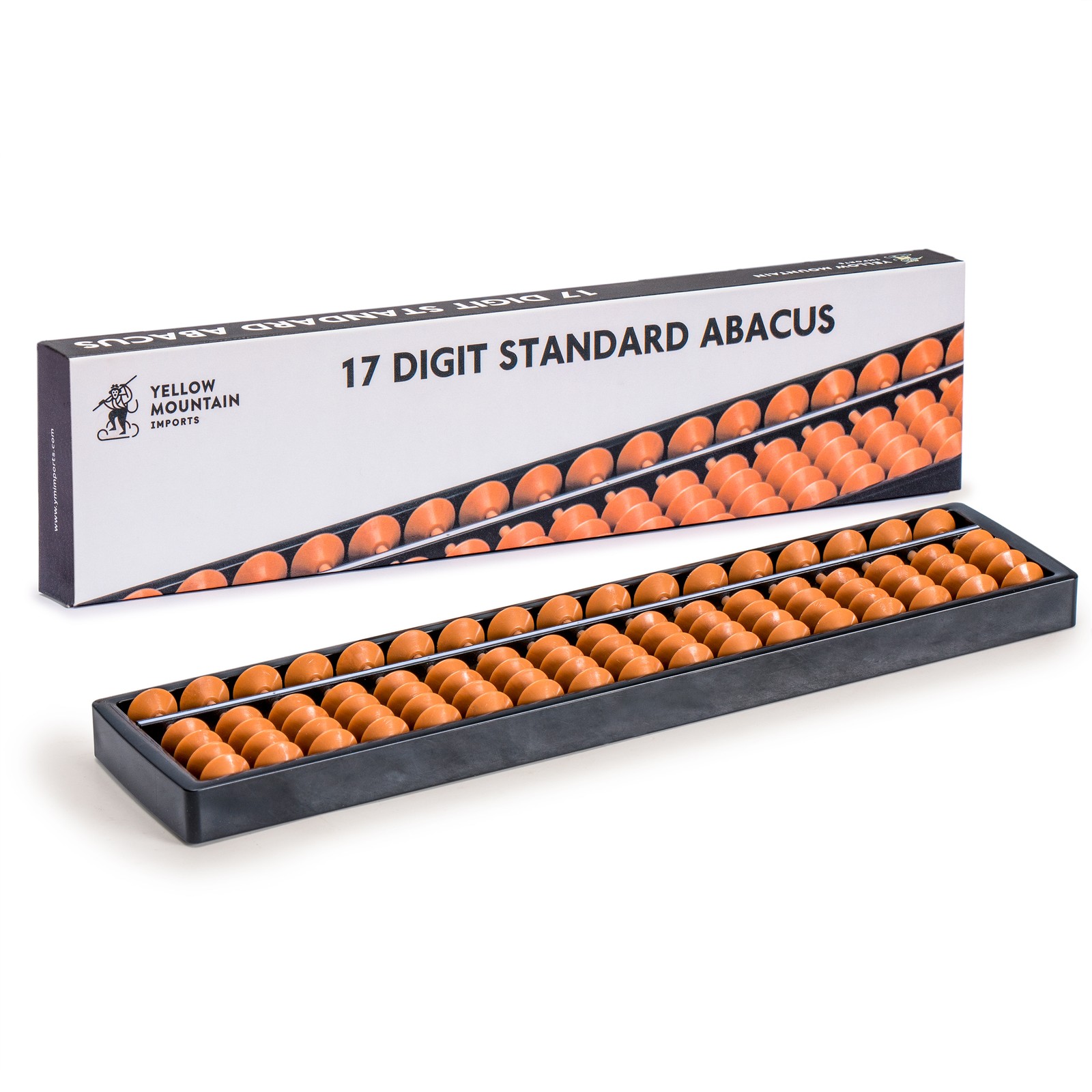 Digit Standard Abacus 10.5″ – Professional 17 Column Soroban Calculator