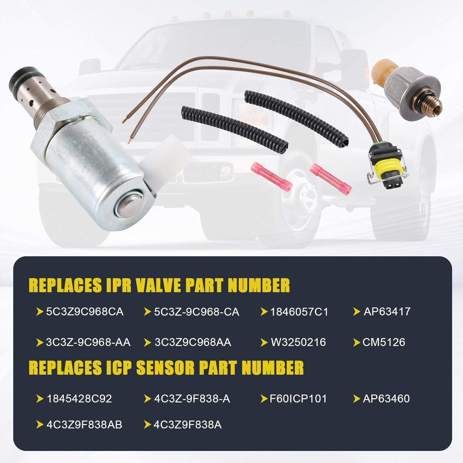 6.0 IPR Valve Injector Pressure Regulator with ICP Sensor & Pigtail Compatible w