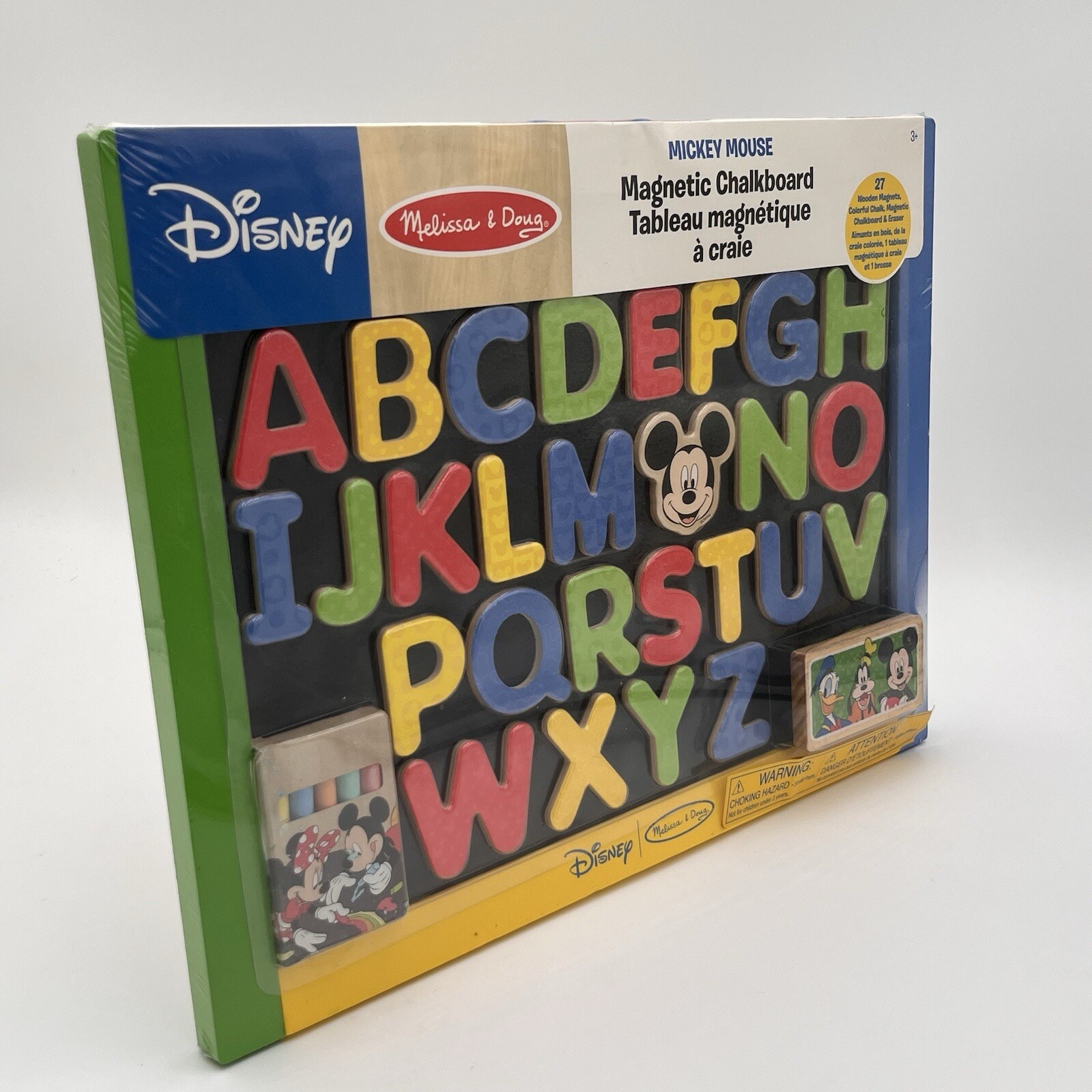 MELISSA & DOUG CLASSIC TOY DISNEY MICKEY MAGNETIC CHALKBOARD & ALPHABETS DRAW