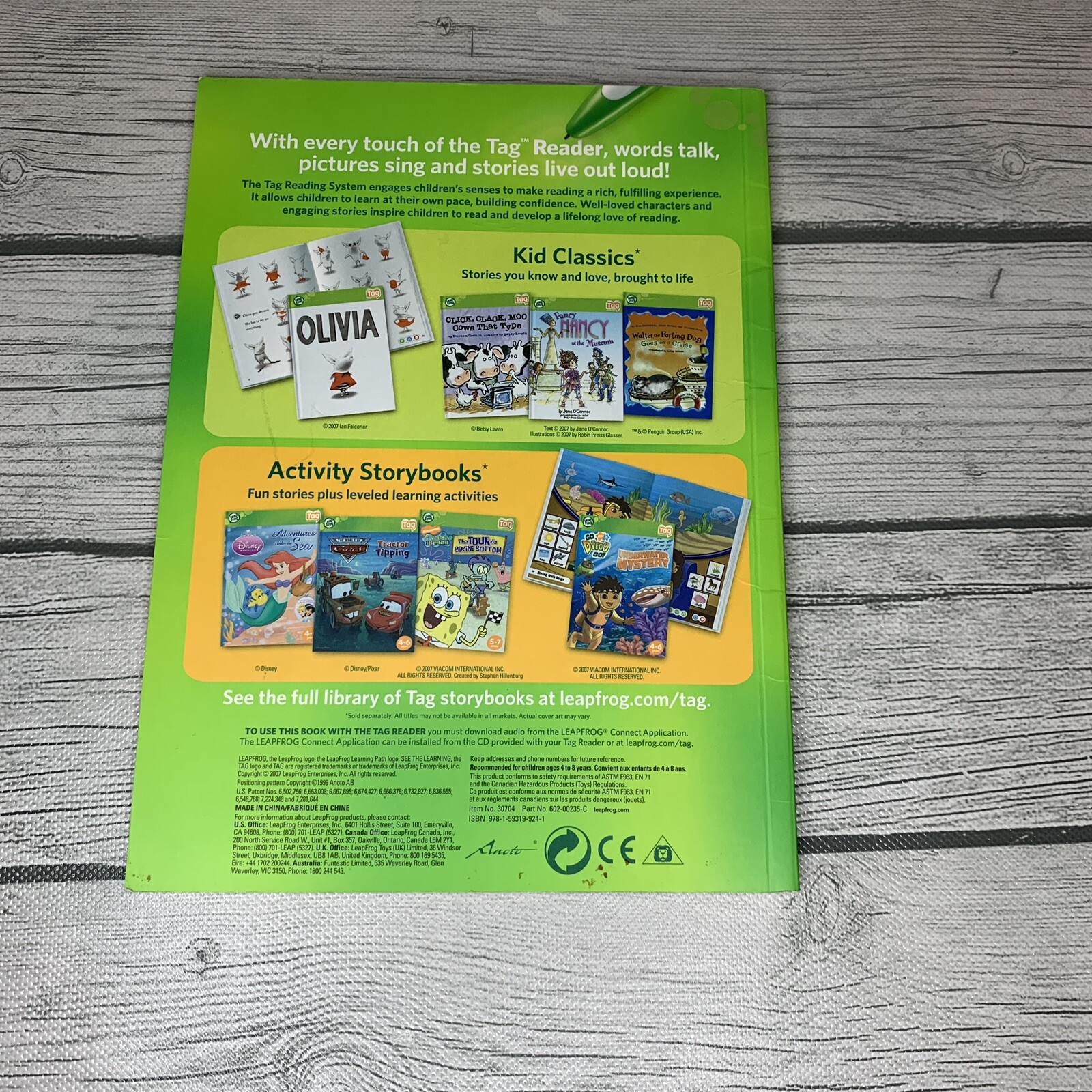 Ozzie and Mac Book for Leap Frog Tag Reader Ages 4-8 Read Aloud & Games