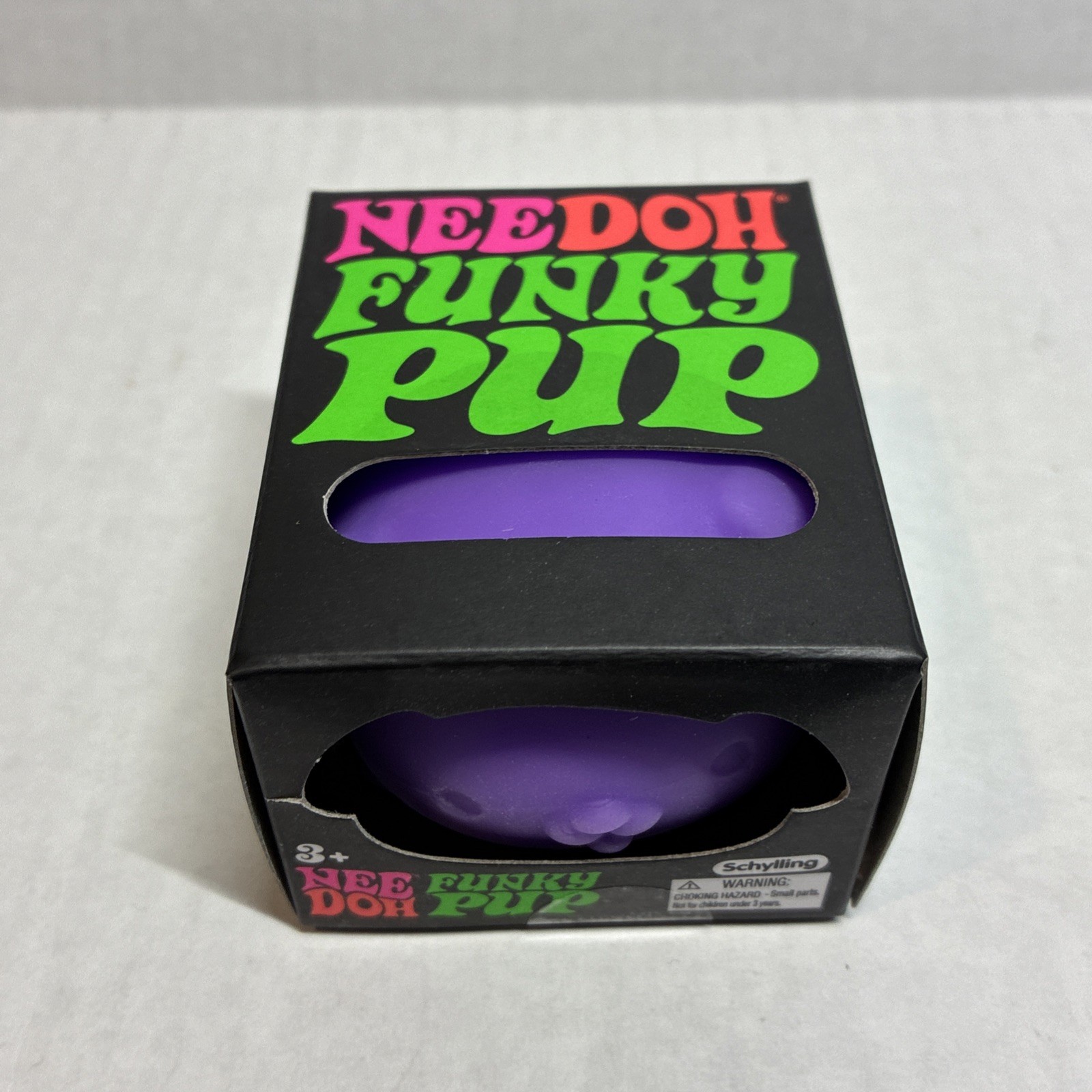 Authentic NEEDOH Funky Pup DOG Nee Doh Stress Ball SQUISHY Fidget Purple New