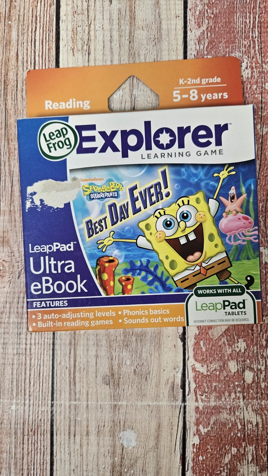 New LeapFrog SpongeBob SquarePants Best Day Ever LeapPad Ultra eBook Game