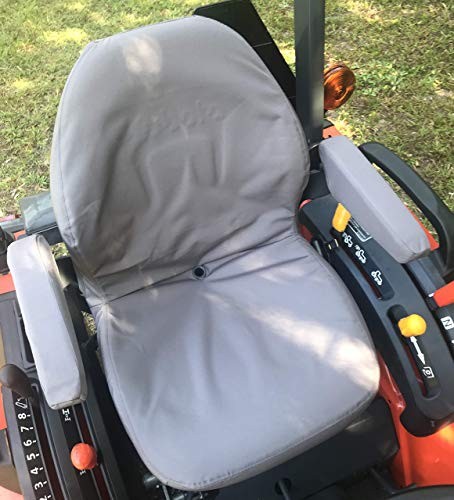 , Custom Fit Kubota Seat Covers for Tractor B2301 B2601 (KU25 C8 C8 Gray Endura