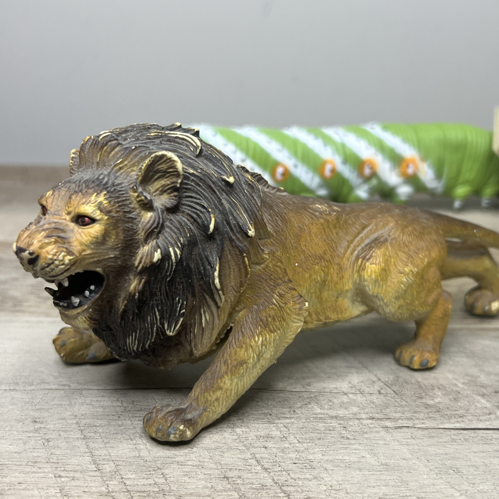 Vintage Rubber Toy Bundle Male Lion Bundle Plastic Wild Animal Play Figures