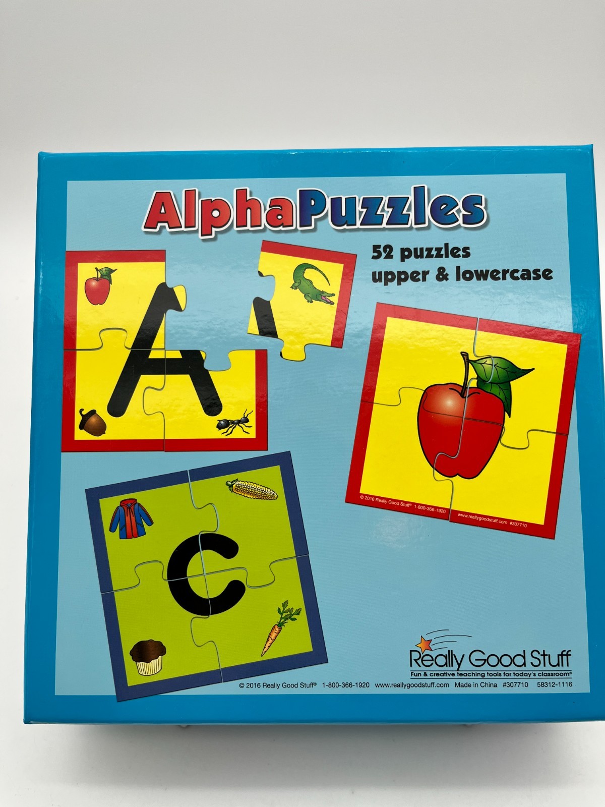 Really Good Stuff AlphaPuzzles Upper & Lowercase Alphabet Matching Puzzle Set
