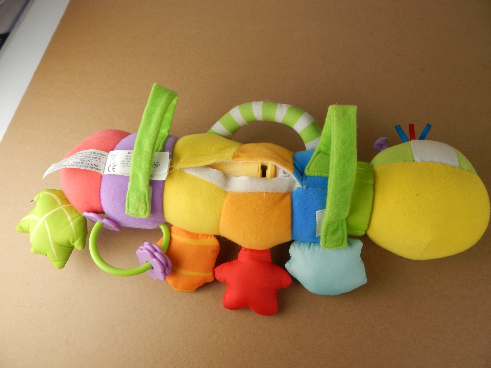 VTG LeapFrog Baby Counting Pal Sensory 14″ Caterpillar Clean WORKS Worm
