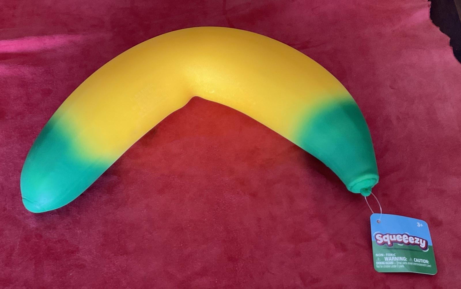 Squeeezy Jumbo Banana Squishy Soft Toy Stress Relief – New by Sunny Days