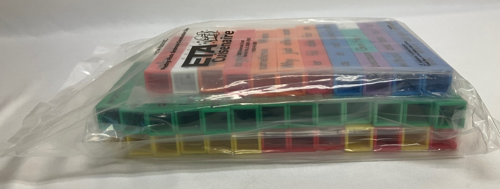 SEALED ETA Cuisenaire Reading Rods Sentence Construction Cubes #60016C