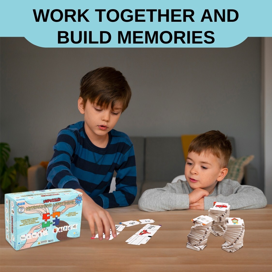 Sentence & Story Building: 2 in 1 Game for Speech, Writing, Reading, Sequencing