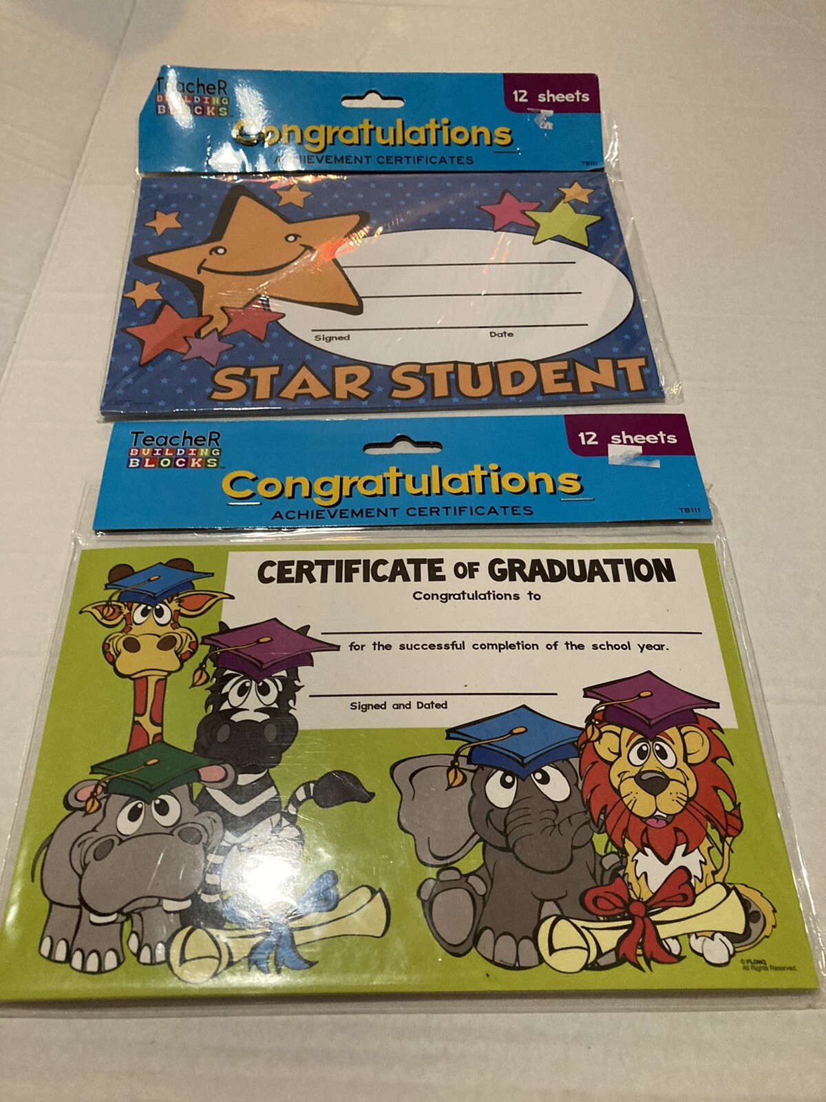 Lot of 7 NIP School Teachers lot Reward Stickers Award Coupons Congratulations