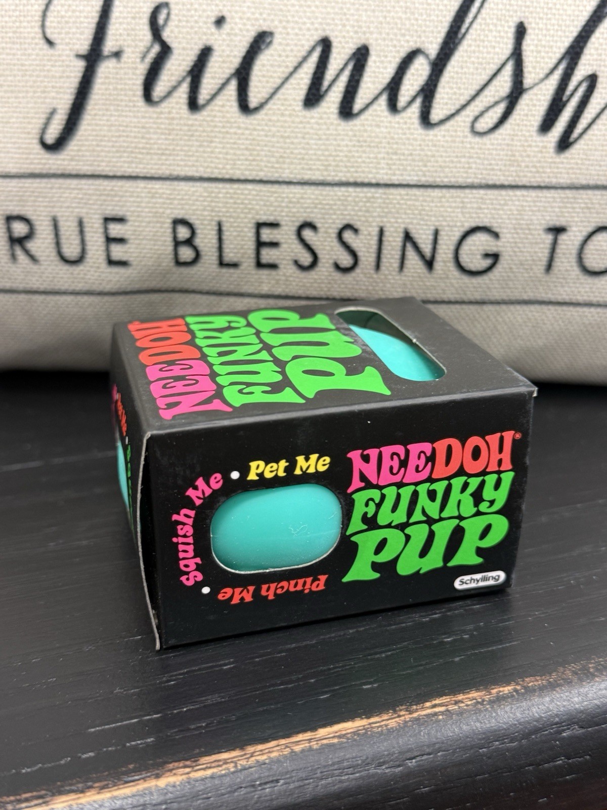 NIB Sealed Needoh Funky Pup Teal – Squishy Stress Relief Toy Schylling