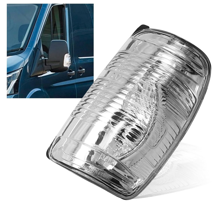 Pair Side Mirror Turn Signal Light Lens For Ford Transit  T150 250 350 2015-2021