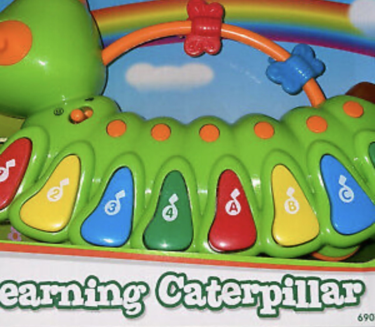 Navystar Learning Caterpillar 12M+ Teaches ABC’s 123’s & Colors Piano with Light