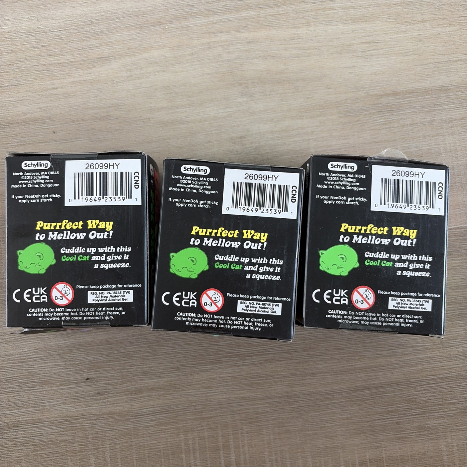 NEW!! NeeDoh Teenie COOL CATS 3 Pack, NEE DOH 100% AUTHENTIC